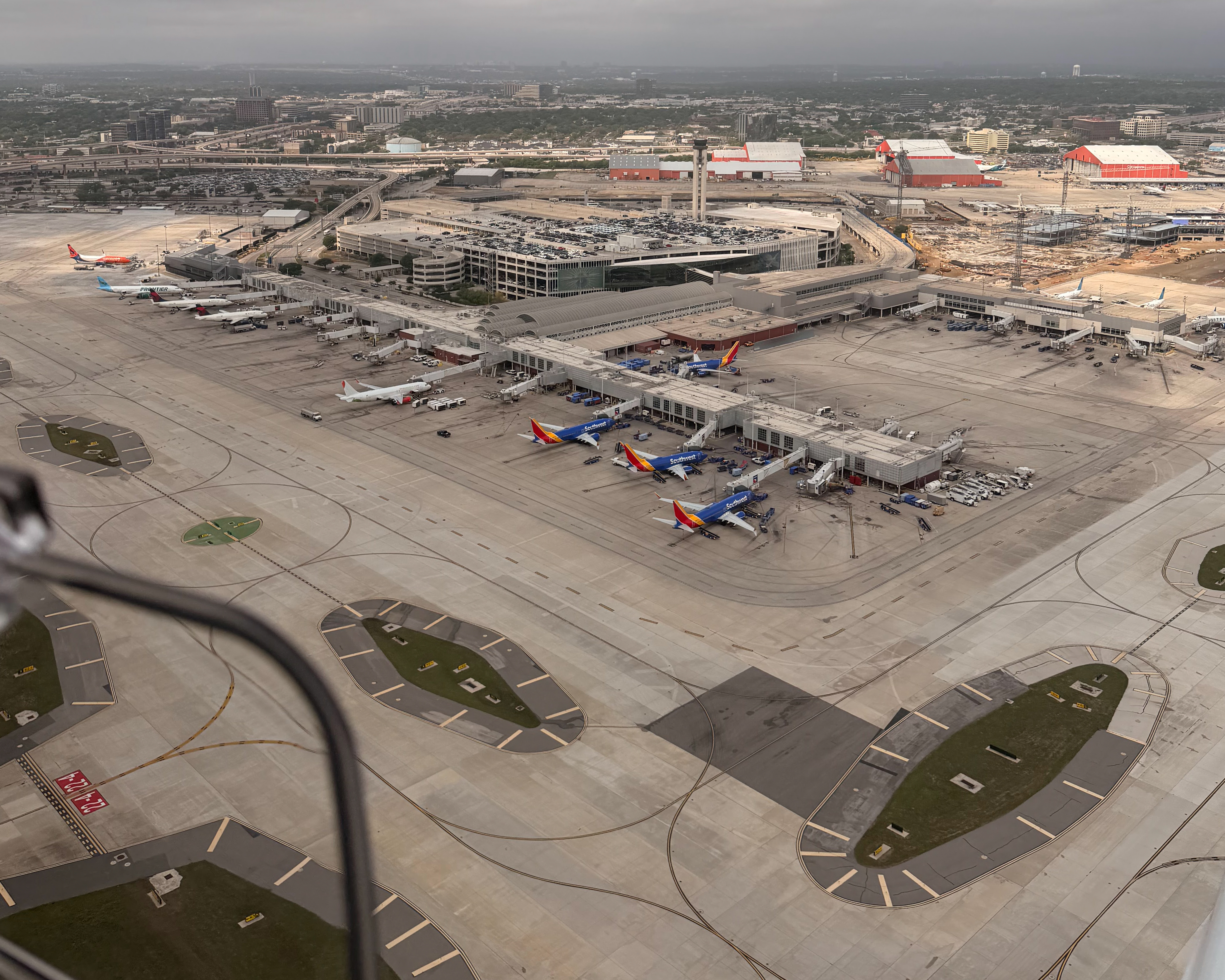 San Antonio International from the cockpit