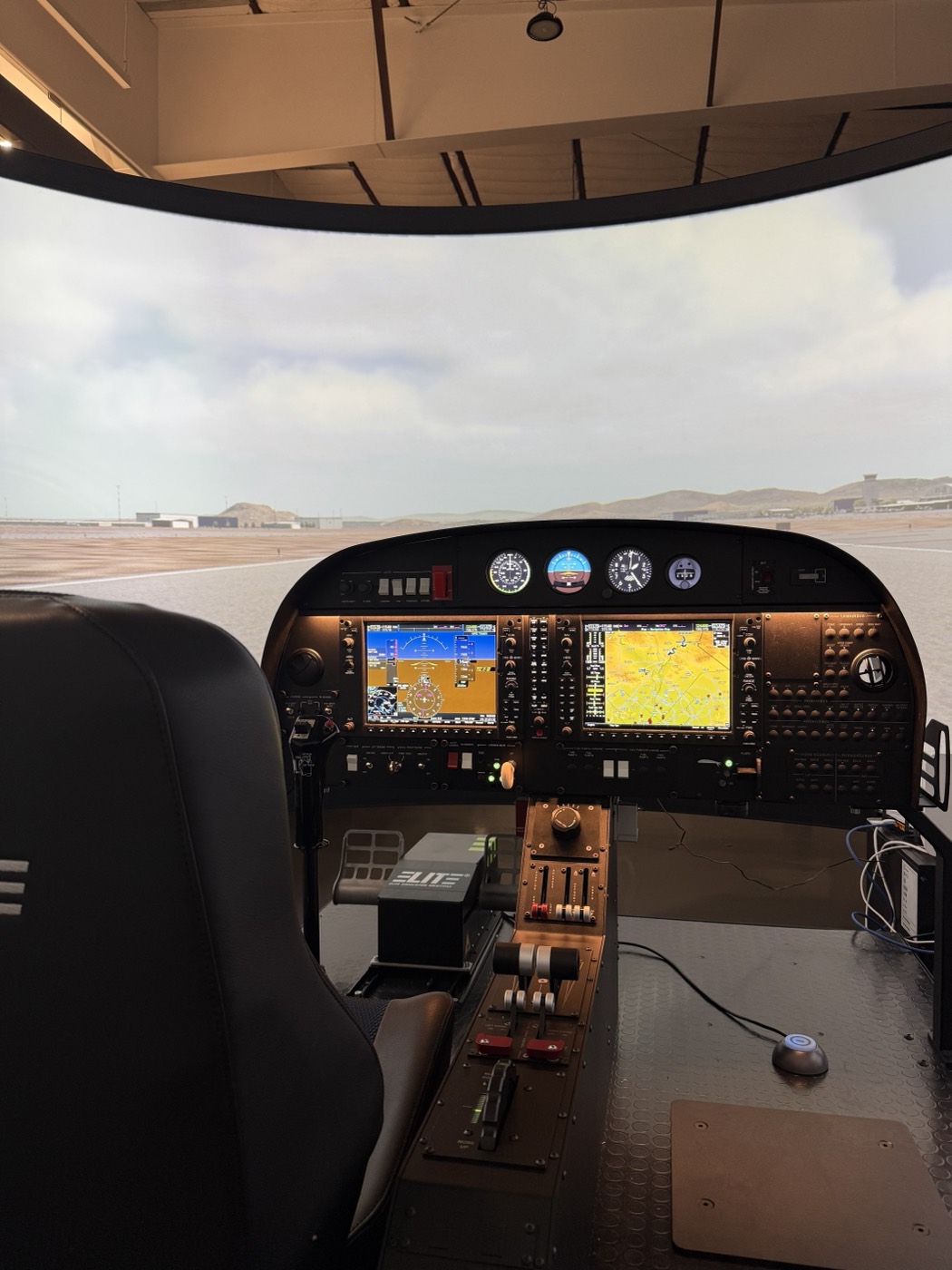 Completed simulator setup